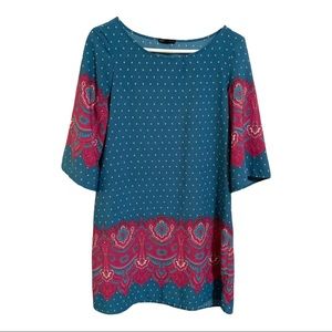 Paisley and Polka Dot Nightshirt M